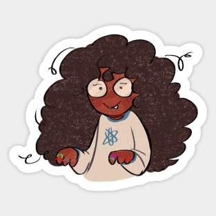 jade dino hands Sticker